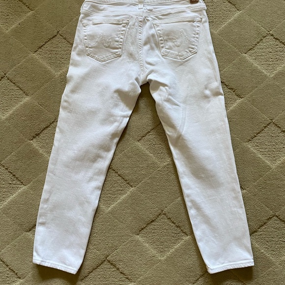 AGdenim Capri white denim pants - Picture 2 of 6